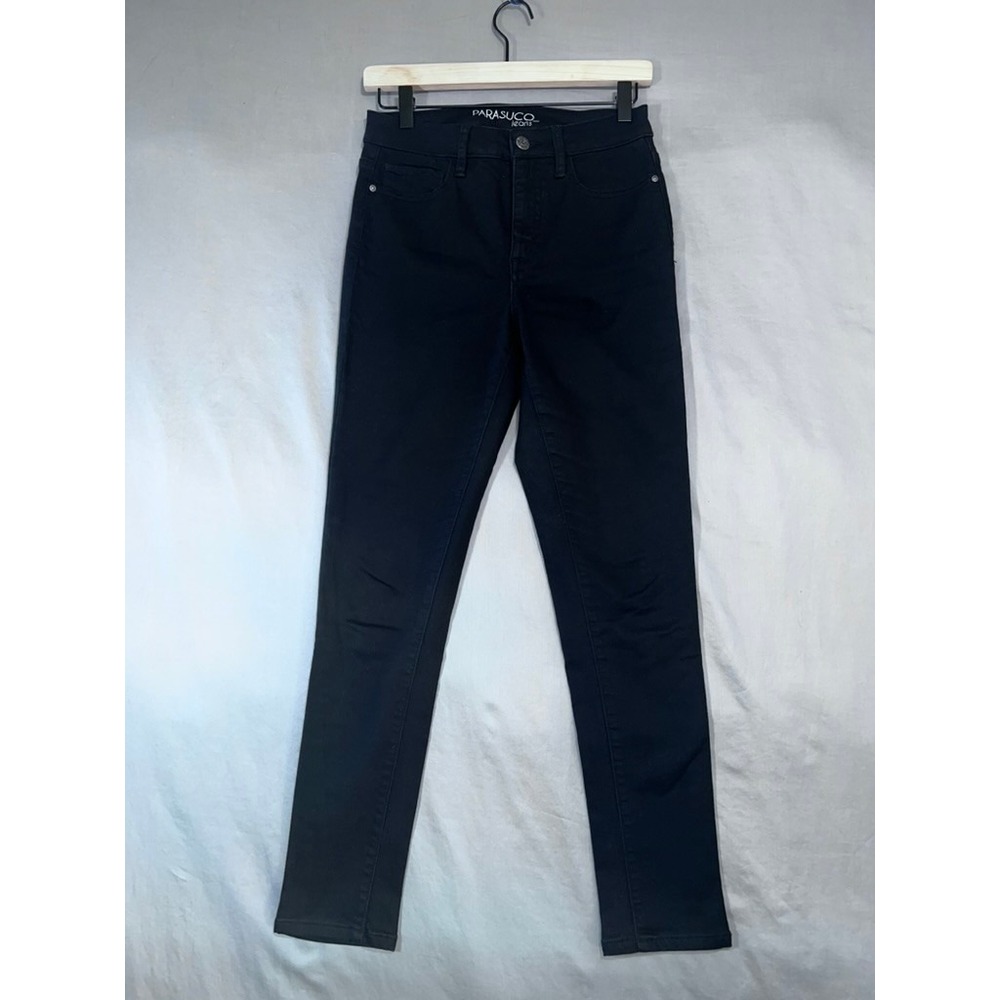 Parasuco Jeans Womens 4 Black Skinny High Rise Stretch Denim Pants C8205K